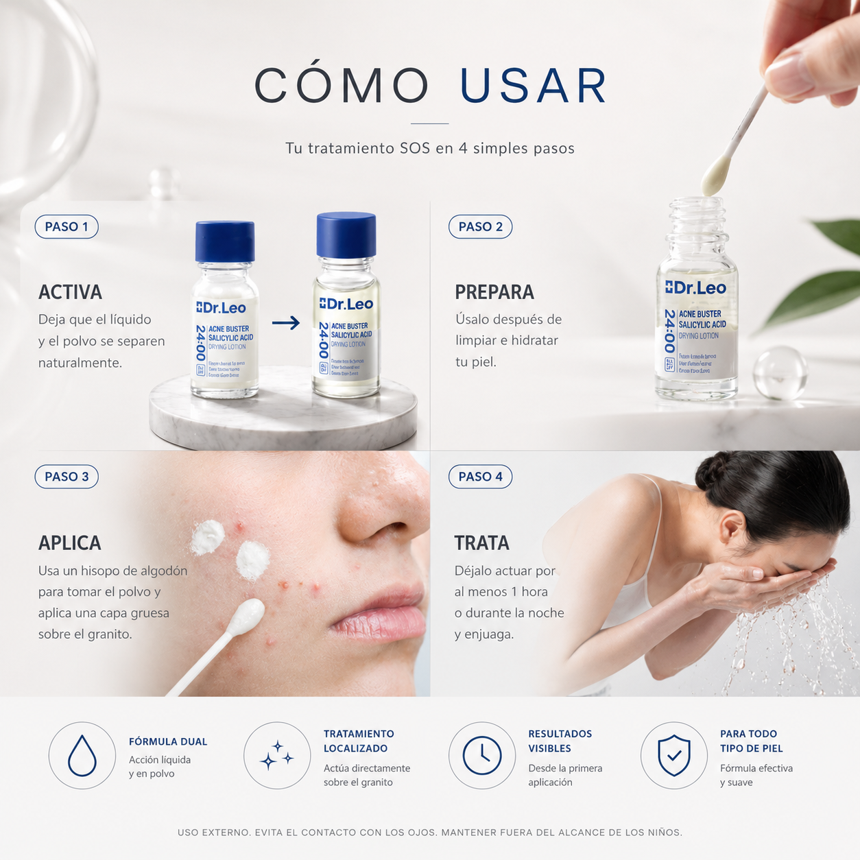 Limpiador Facial | Dr. Leo | Tratamiento para el Acné