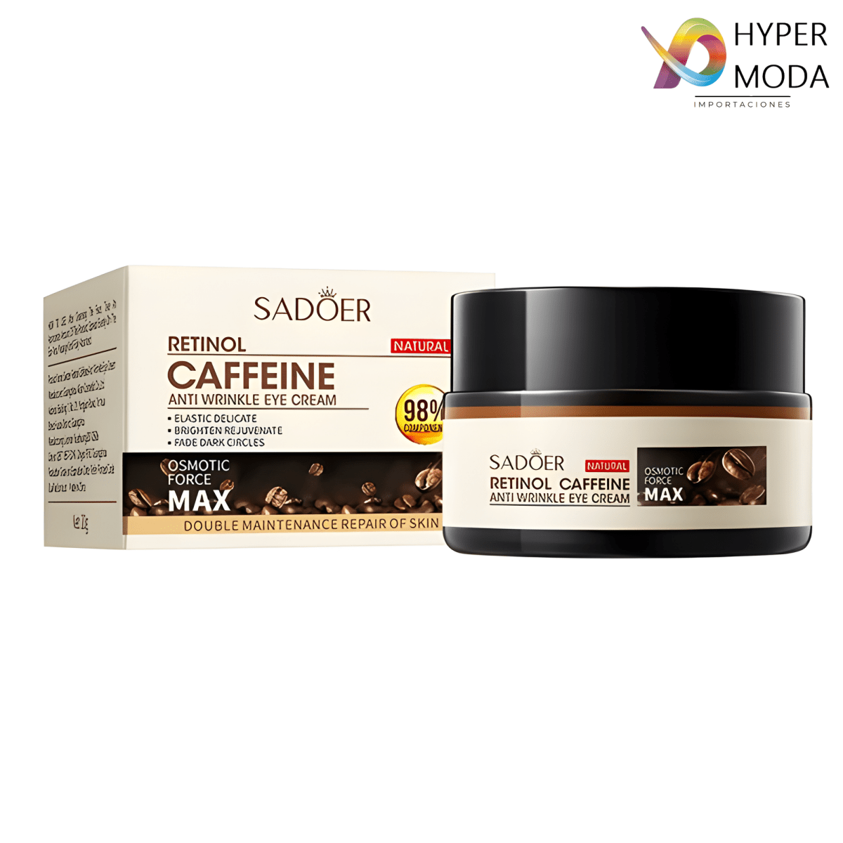 Contorno de Ojos Retinol y Cafeína — Rutina de 6 meses (3 frascos) - Tateline