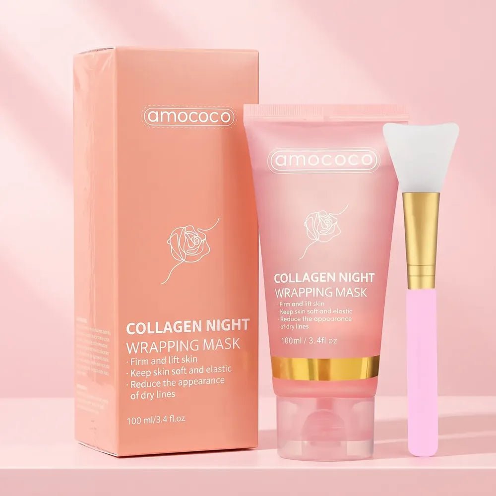 Amococo Mascarilla de Colágeno de Noche · 100 ml + Brocha - Tateline