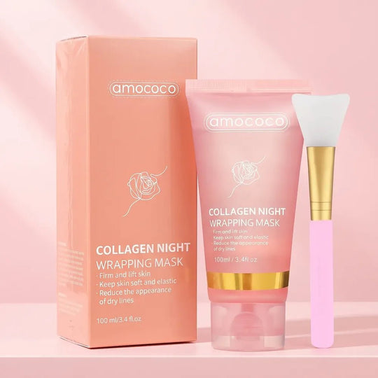 Amococo Mascarilla de Colágeno de Noche · 100 ml + Brocha - Tateline