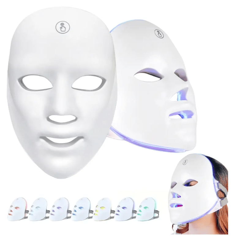 Mascara Facial Led Luz De 7 Colores Spa - Tateline