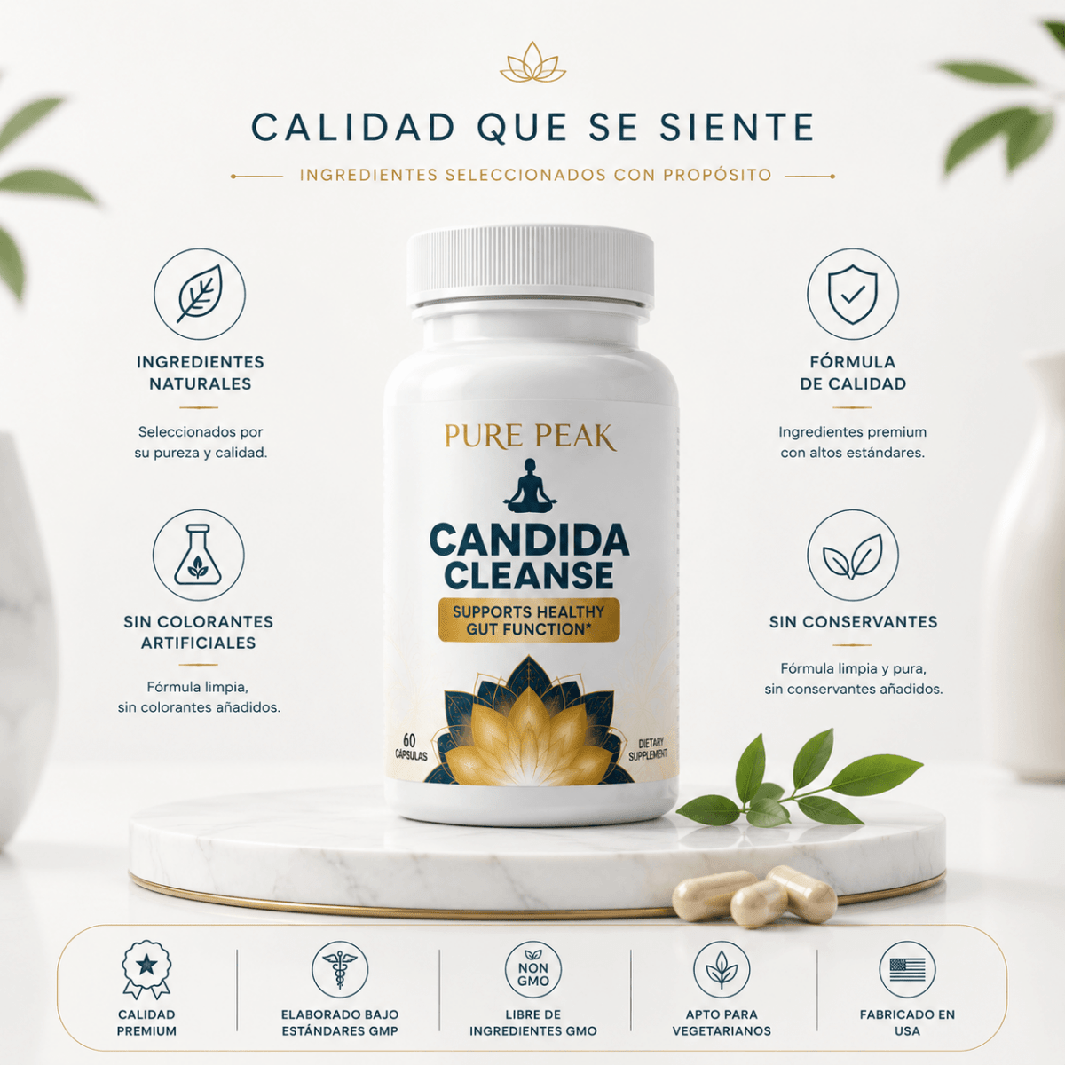 Candida Cleanse 60 Capsulas - Tateline