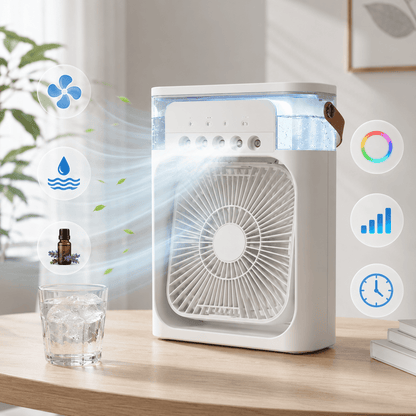 Ventilador Enfriador y Humidificador 3 en 1 - Tateline